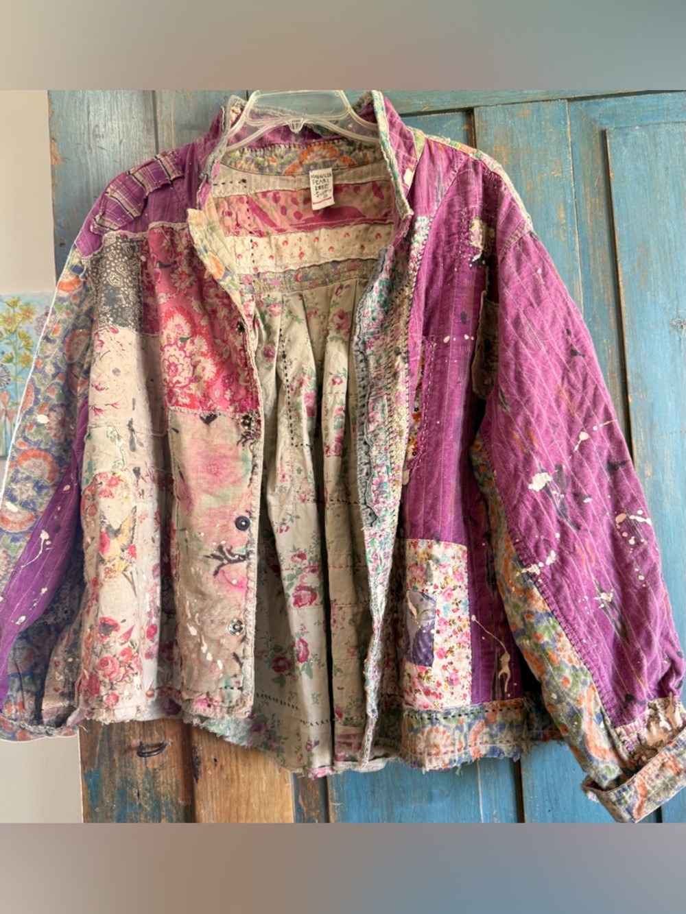 Magnolia Pearl Rare Reversible Patchwork
Baishan Overshirt Jacket Violet Gueliz